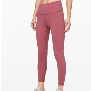Lululemon Wunder Under Leggings Moss Rose